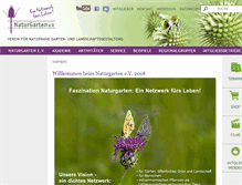 Tablet Screenshot of naturgarten.org